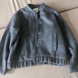 Abercrombie & Fitch Charcoal Wool Jacket